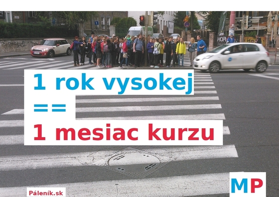 Mesiac školenia = rok vysokej školy?